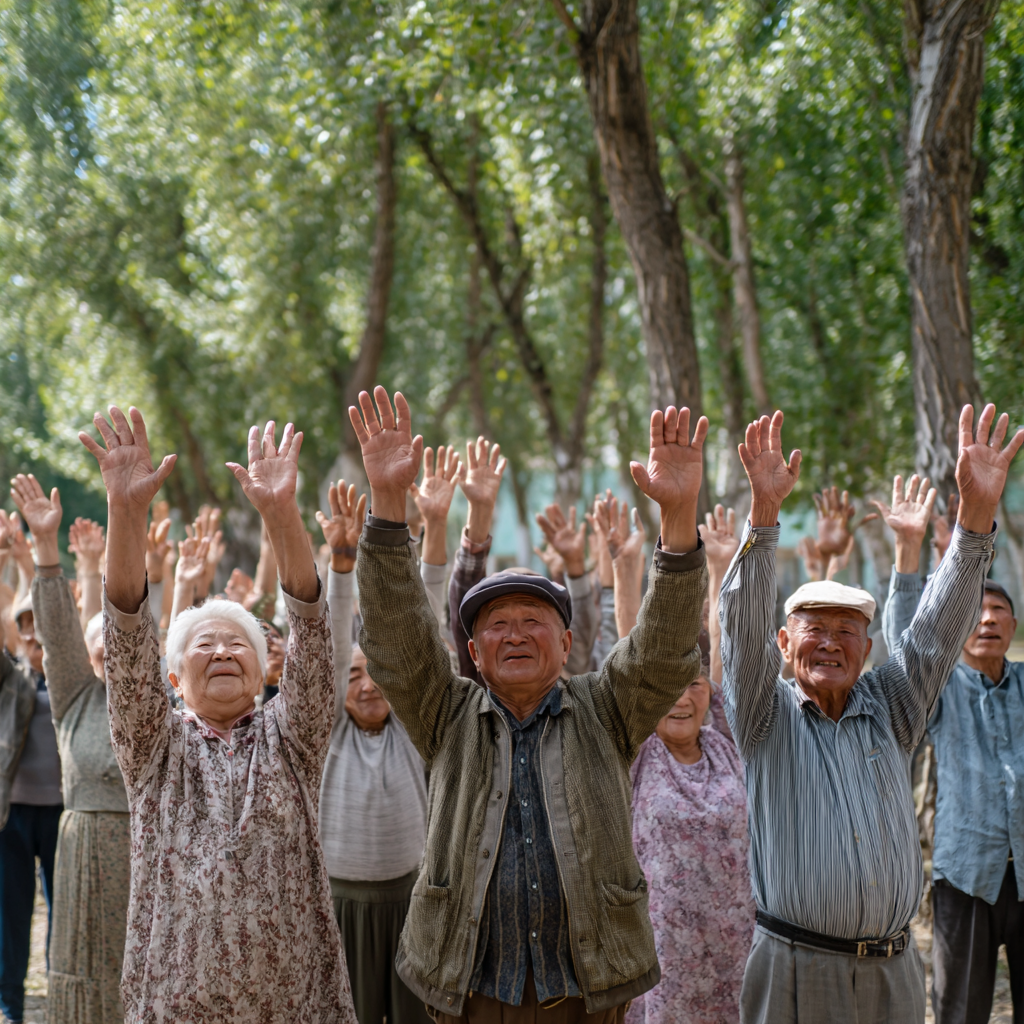 Счастливая пожилая европейская пара отдыхает после тренировки, сидя на скамейке в парке с полотенцами и бутылками воды